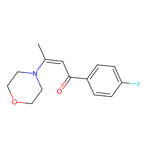 2-Buten-1-one, 1-(4-fluorophenyl)-3-(4-morpholinyl)- structure