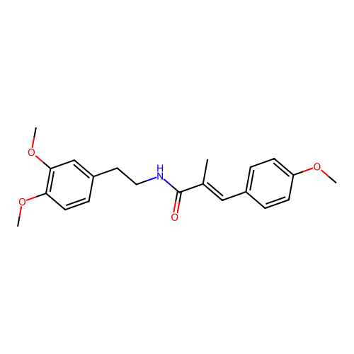 2-Propenamide, N-(2-(3,4-dimethoxyphenyl)ethyl)-3-(4-methoxyphenyl)-2-methyl- structure