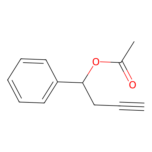 1-Phenyl-3-butyn-1-yl acetate structure