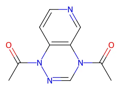 Pyrido(3,4-e)-1,2,4-triazine, 1,4-dihydro-1,4-diacetyl- structure