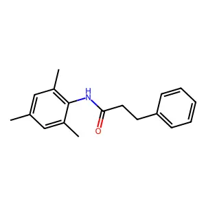 N-mesityl-3-phenylpropanamide structure