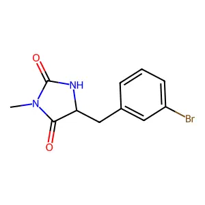 Hydantoin, 5-(m-bromobenzyl)-3-methyl- structure