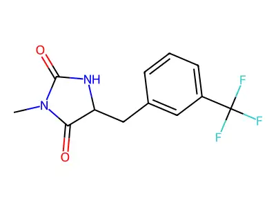Hydantoin, 3-methyl-5-(m-(trifluoromethyl)benzyl)- structure