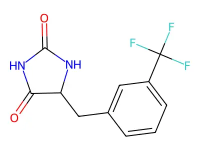 Hydantoin, 5-(m-(trifluoromethyl)benzyl)- structure