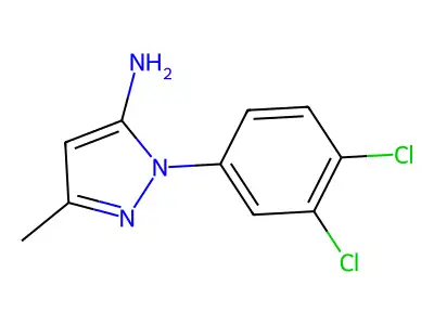 1-(3,4-dichlorophenyl)-3-methyl-1H-pyrazol-5-amine structure