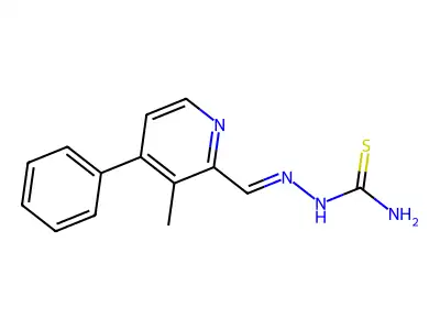 [(3-Methyl-4-phenyl-2-pyridinyl)methylideneamino]thiourea structure