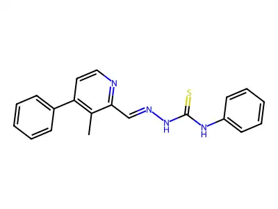 1-[(3-Methyl-4-phenyl-2-pyridinyl)methylideneamino]-3-phenylthiourea structure