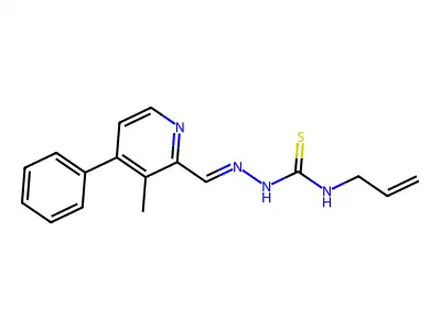 1-[(3-Methyl-4-phenyl-2-pyridinyl)methylideneamino]-3-prop-2-enylthiourea structure