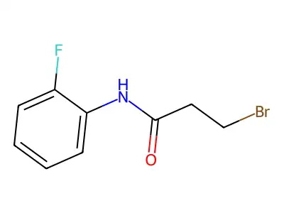 3-bromo-N-(2-fluorophenyl)propanamide structure
