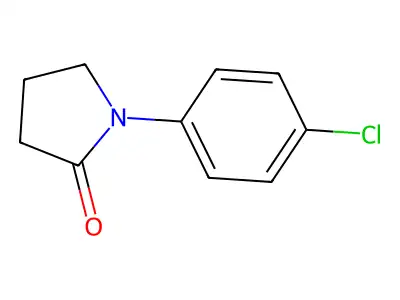 1-(4-Chlorophenyl)-2-pyrrolidinone structure
