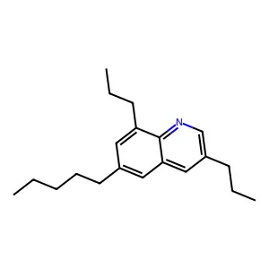 6-Pentyl-3,8-dipropylquinoline structure