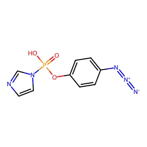 4-Azidophenylphosphorimidazolidate structure