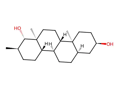 17-methyl-D-homoandrostane-3,17-diol structure
