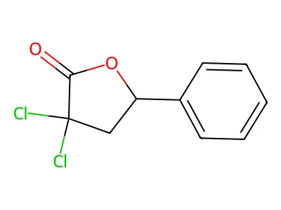 3,3-Dichloro-5-phenyloxolan-2-one structure