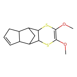 (1S,2R,7S,8R,9R,13S)-4,5-dimethoxy-3,6-dithiatetracyclo[6.5.1.02,7.09,13]tetradeca-4,10-diene structure