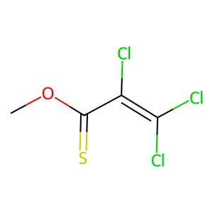 Methyl trichlorothioacrylate structure