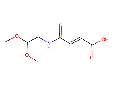 4-(2,2-Dimethoxyethylamino)-4-oxobut-2-enoic acid structure