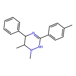 1,6-Dimethyl-3-(4-methylphenyl)-5-phenyl-1,4,5,6-tetrahydro-1,2,4-triazine structure