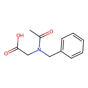 N-Acetyl-N-benzylglycine structure