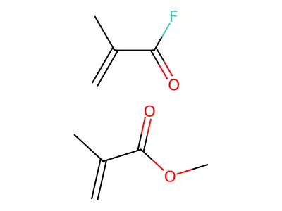 Methacryloyl fluoride-methyl methacrylate copolymer structure