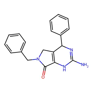 2-Amino-6-benzyl-4-phenyl-3,4-dihydro-5H-pyrrolo(3,4-d)pyrimidin-7(6H)-one hydrochloride structure