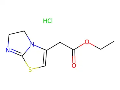 Ethyl 5,6-dihydroimidazo[2,1-b][1,3]thiazol-3-ylacetate hydrochloride structure