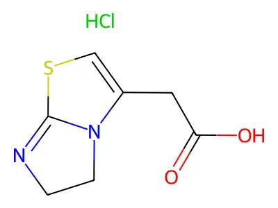 3-(Carboxymethyl)-5,6-dihydroimidazo[2,1-b][1,3]thiazol-4-ium chloride structure