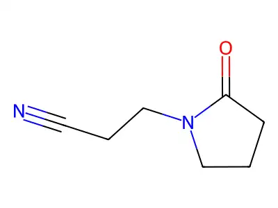 2-Oxo-1-pyrrolidinepropionitrile structure