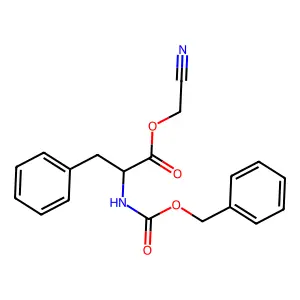 Alanine, N-benzyloxycarbonyl-3-phenyl-, cyanomethyl ester, L- structure