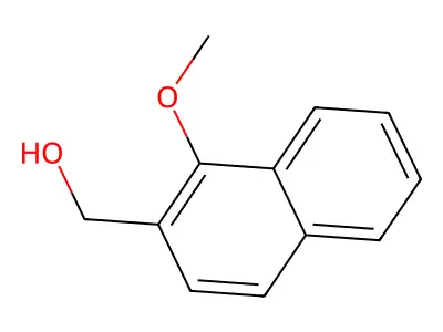 1-Methoxy-2-naphthalenemethanol structure