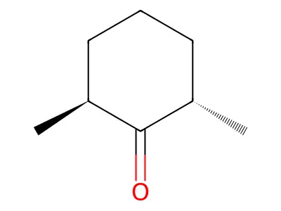 trans-2,6-Dimethylcyclohexanone structure