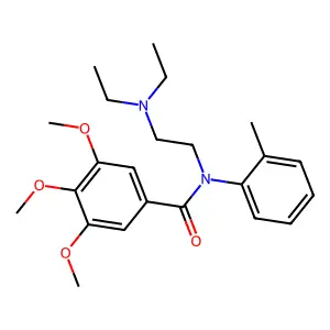 Benzamide, N-(2-(diethylamino)ethyl)-3,4,5-trimethoxy-N-(2-methylphenyl)- structure