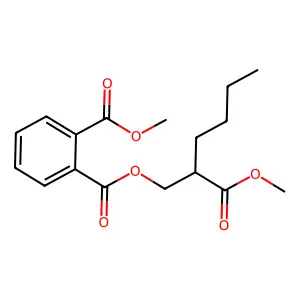 1,2-Benzenedicarboxylic acid, 2-(methoxycarbonyl)hexyl methyl ester structure
