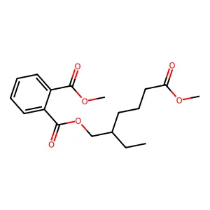 2-Ethyl-6-methoxy-6-oxohexyl methyl benzene-1,2-dicarboxylate structure
