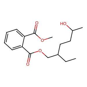 2-Ethyl-5-hydroxyhexyl methyl benzene-1,2-dicarboxylate structure