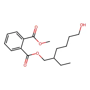 1,2-Benzenedicarboxylic acid, 2-ethyl-6-hydroxyhexyl methyl ester structure