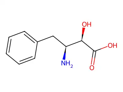 (2S,3S)-3-amino-2-hydroxy-4-phenylbutanoic acid structure