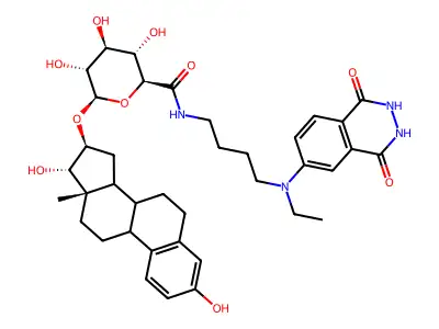 Estriol-16alpha-glucuronyl-6-aminobutyl-ethyl-isoluminol structure