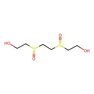2,2'-(Ethane-1,2-diyldisulfinyl)di(ethan-1-ol) structure
