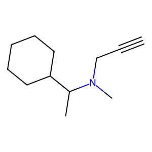 N,alpha-Dimethyl-N-2-propyn-1-ylcyclohexanemethanamine structure
