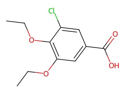 3-Chloro-4,5-diethoxybenzoic acid structure