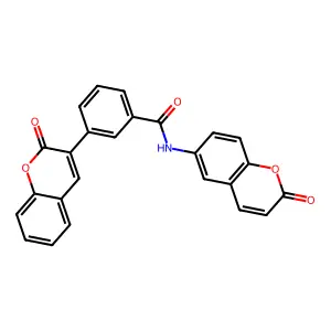 3-(2-oxo-2H-chromen-3-yl)-N-(2-oxo-2H-chromen-6-yl)benzamide structure