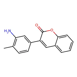 3-(3-amino-4-methylphenyl)-2H-chromen-2-one structure