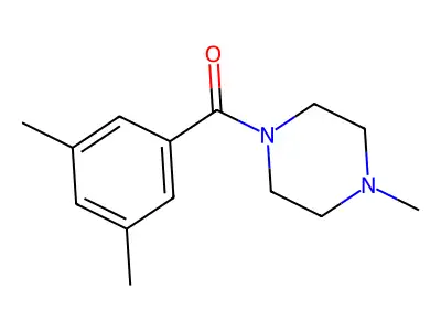 (3,5-Dimethylphenyl)(4-methylpiperazin-1-yl)methanone structure