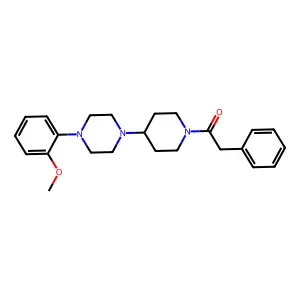1-[4-[4-(2-Methoxyphenyl)piperazin-1-yl]piperidin-1-yl]-2-phenylethanone structure