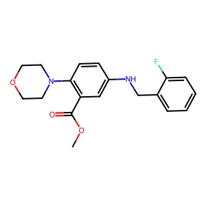 Methyl 5-[(2-fluorophenyl)methylamino]-2-morpholin-4-ylbenzoate structure