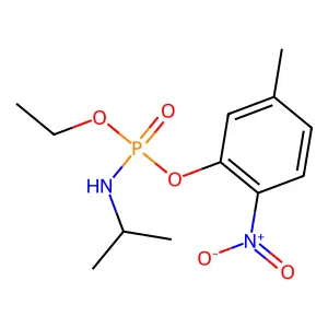 Phosphoramidic acid, (1-methylethyl)-, ethyl 5-methyl-2-nitrophenyl ester structure