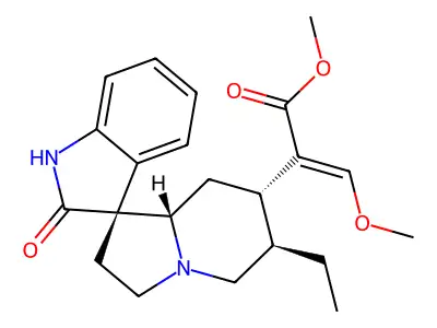 钩藤碱 structure