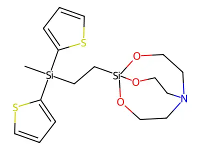 1-(2-(Methyldi-2-thienylsilyl)ethyl)silatrane structure