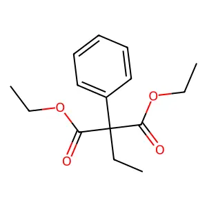 Diethyl ethylphenylmalonate structure